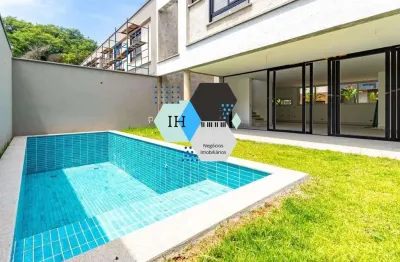 Imponente casa em condomínio à venda em santo amaro, são paulo-sp: 4 quartos, 4 suítes, 2 salas, 5 banheiros, 4 vagas e 450m².