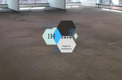 Sala comercial de 330m2 para locação na berrini com 10 vagas de garagem