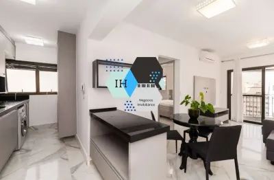 Apartamento para locação no itaim de 42m2 com 1 quarto e 1 vaga