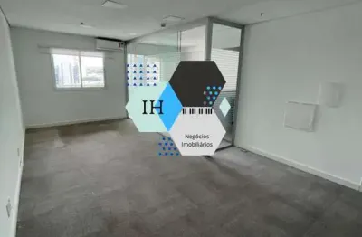 Sala comercial para locação na berrini de 44m2 com 1 banheiro e 1 vaga