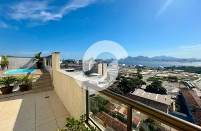 Cobertura para venda em niterói, centro, 3 dormitórios, 1 suíte, 2 banheiros, 1 vaga