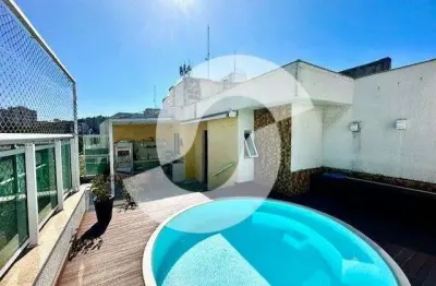 Cobertura para venda em niterói, icaraí, 2 dormitórios, 2 suítes, 2 banheiros, 2 vagas