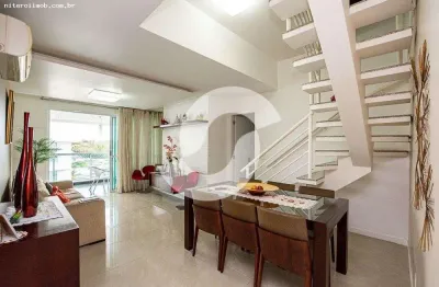 Cobertura duplex para venda em niterói, são francisco, 3 dormitórios, 1 suíte, 4 banheiros, 3 vagas