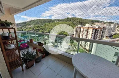 Apartamento 2 quartos para venda em niterói, santa rosa, 2 dormitórios, 1 suíte, 2 banheiros, 1 vaga