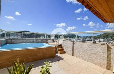 Cobertura para venda em niterói, icaraí, 2 dormitórios, 2 banheiros, 2 vagas