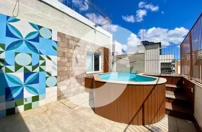 Cobertura para venda em niterói, icaraí, 3 dormitórios, 2 suítes, 3 banheiros, 2 vagas