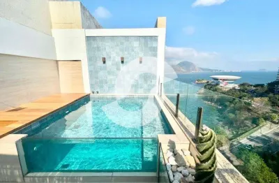 Cobertura para venda em niterói, ingá, 3 dormitórios, 3 suítes, 1 banheiro, 4 vagas