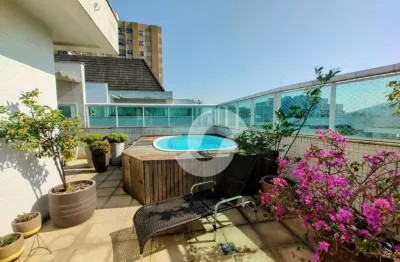 Cobertura para venda em niterói, icaraí, 4 dormitórios, 2 suítes, 6 banheiros, 3 vagas