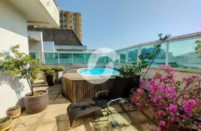 Cobertura para venda em niterói, icaraí, 4 dormitórios, 2 suítes, 6 banheiros, 3 vagas