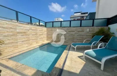 Cobertura para venda em niterói, icaraí, 5 dormitórios, 2 suítes, 5 banheiros, 3 vagas