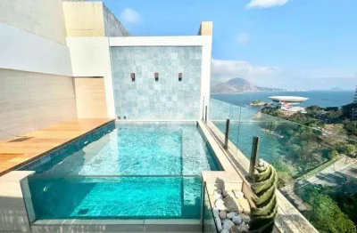 Cobertura para venda em niterói, ingá, 3 dormitórios, 3 suítes, 3 banheiros, 4 vagas