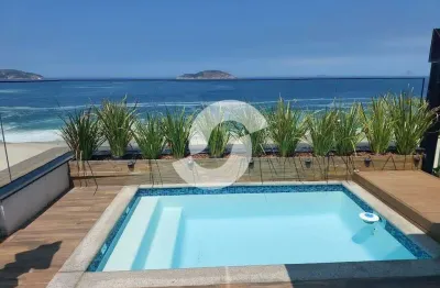 Cobertura para venda em niterói, piratininga, 4 dormitórios, 3 suítes, 5 banheiros, 3 vagas