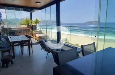 Cobertura para venda em niterói, piratininga, 4 dormitórios, 3 suítes, 5 banheiros, 2 vagas