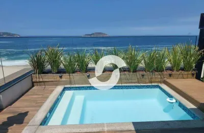 Cobertura para venda em niterói, piratininga, 4 dormitórios, 3 suítes, 5 banheiros, 3 vagas