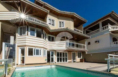 Casa Alto Padrão para Venda em Niterói, Charitas, 5 dormitórios, 4 suítes, 6 banheiros, 3 vagas