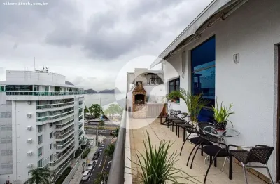 Cobertura para Venda em Niterói, Charitas, 3 dormitórios, 3 suítes, 4 banheiros, 2 vagas