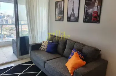 Apartamento totalmente mobiliado de 01 dormitório para locação no brooklin, são paulo!