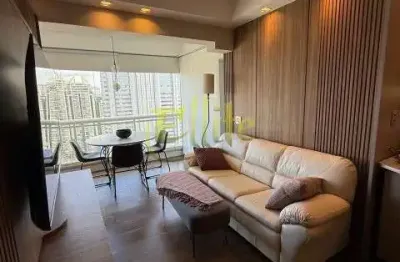 Apartamento com 01 dormitório para locação na rua sansão alves dos santos na região do brooklin, são paulo - sp.