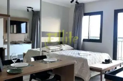 Studio totalmente mobiliado para locação em moema sp, à 5 minutos da estação de metrô eucaliptos!