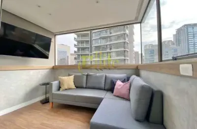 Apartamento mobiliado com 01 dormitório para locação no bairro vila nova conceição, são paulo