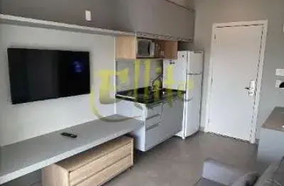 Apartamento mobiliado com 01 dormitório para locação na região do brooklin em são paulo, próximo à estação campo belo!