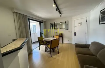 Flat para locação em higienópolis, totalmente mobiliado com serviços, 50 mts da faculdade faap!