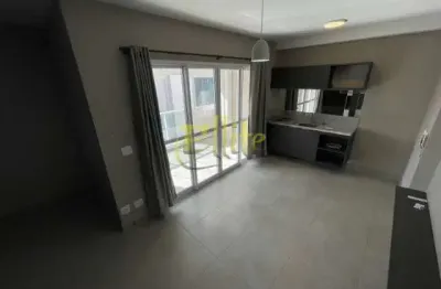 Apartamento semi mobiliado com 01 dormitório para locação e venda na região do brooklin em são paulo!