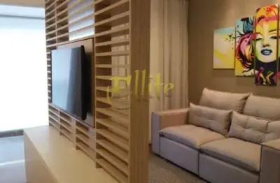 Apartamento de 01 dormitório mobiliado para locação na região do brooklin em são paulo, próxima a estação morumbi!