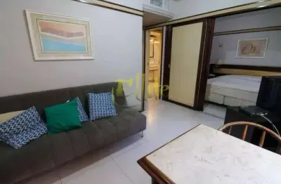 Flat para venda no brooklin, totalmente mobiliado com serviços, próximo da estação berrini!