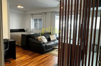 Apartamento mobiliado com 01 dormitório para locação na rua sansão alves dos santos na região do brooklin, são paulo - sp.