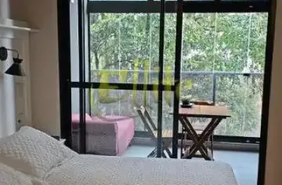 Studio mobiliado com 01 dormitório para locação em pinheiros, são paulo