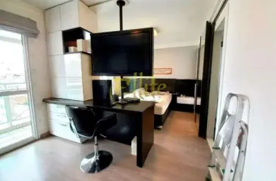 Flat para alugar em perdizes, totalmente mobiliado com serviços, próximo à faculdade puc!