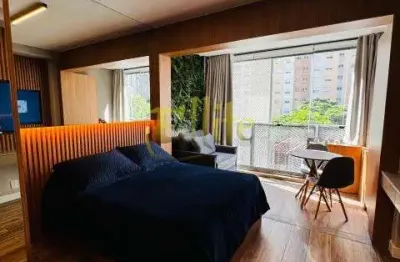 Studio mobiliado e decorado com 26mts próximo ao  hospital das clinicas