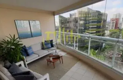 Flat com 01 dormitório para locação na rua sansão alves dos santos na região do brooklin, são paulo - sp.