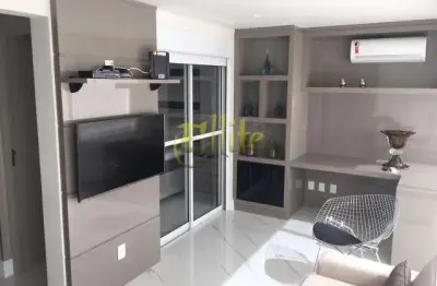Apartamento de 1 dormitório totalmente mobiliado e decorado para locação na região do Itaim Bibi em São Paulo!