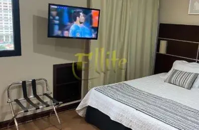 Flat para locação na chacara sto antonio, totalmente mobiliado com serviços, proximo da estação granja julieta!