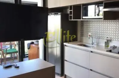 Apartamento à venda ou locação na Vila Olímpia, São Paulo-SP: 1 quarto, 1 sala, 1 banheiro, 1 vaga, 29m². Aproveite!