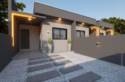 Casa geminada a venda no bairro meia praia em navegantes sc  próximo ao mar