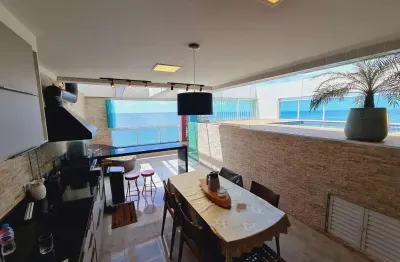Cobertura penthouse - 3 dormitórios - frente mar - mongaguá, residencial splendour