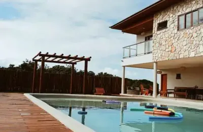 Casa para temporada em mata de são joão, praia do forte, 7 dormitórios, 7 suítes, 8 banheiros, 4 vagas