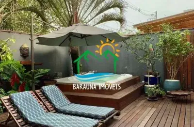 Casa em condomínio fechado com 3 quartos à venda na rua do manacá, 118, camburi, são sebastião por r$ 1.790.000