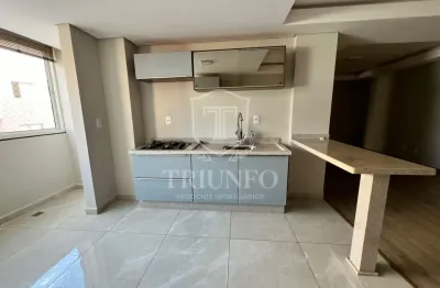 Apartamento semi mobiliado 03 quartos para locação, centro, toledo - pr
