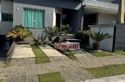 Casa com 3 dormitórios para alugar, 295 m² por r$ 12.000/mês - condomínio aruã brisas - mogi das cruzes/sp