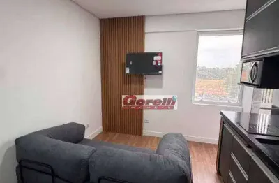 Studio com 1 dormitório para alugar, 1 m² por r$ 2.400/mês - condomínio edifício atual - arujá/sp
