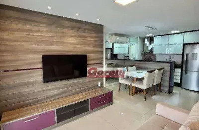 Apartamento com 2 dormitórios, 72 m² - venda por r$ 850.000 ou aluguel por r$ 5.500/mês - helbor concept - mogi das cruzes/sp