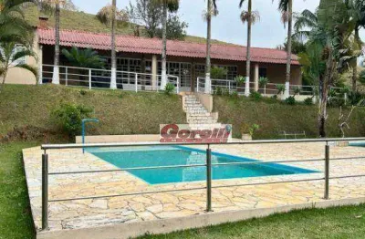 Chácara com 3 dormitórios à venda, 4000 m² por r$ 800.000,00 - estância aralú - santa isabel/sp