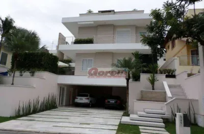 Casa com 4 suites, 700 m² - venda por r$ 6.800.000 ou aluguel por r$ 50.000/mês - condomínio arujá 5 - arujá/sp