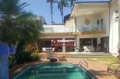 Casa com 5 dormitórios sendo 03 suites  à venda, 390 m² por r$ 3.200.000 - condomínio aruã - mogi das cruzes/sp