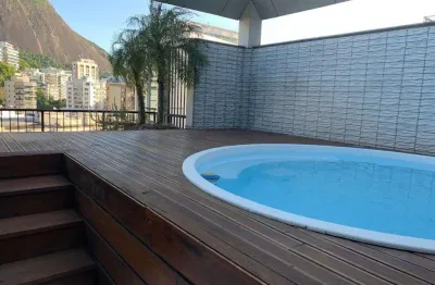 Cobertura para venda em rio de janeiro, humaita, 3 dormitórios, 1 suíte, 4 banheiros, 2 vagas