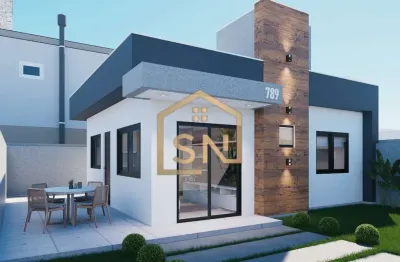 385C- Casa à venda com espaço de terreno no Balneário  Gaivotas